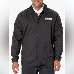 PUMA pumagolf Men's Coaches Jacket, Puma Black color, Size Medium NWOT